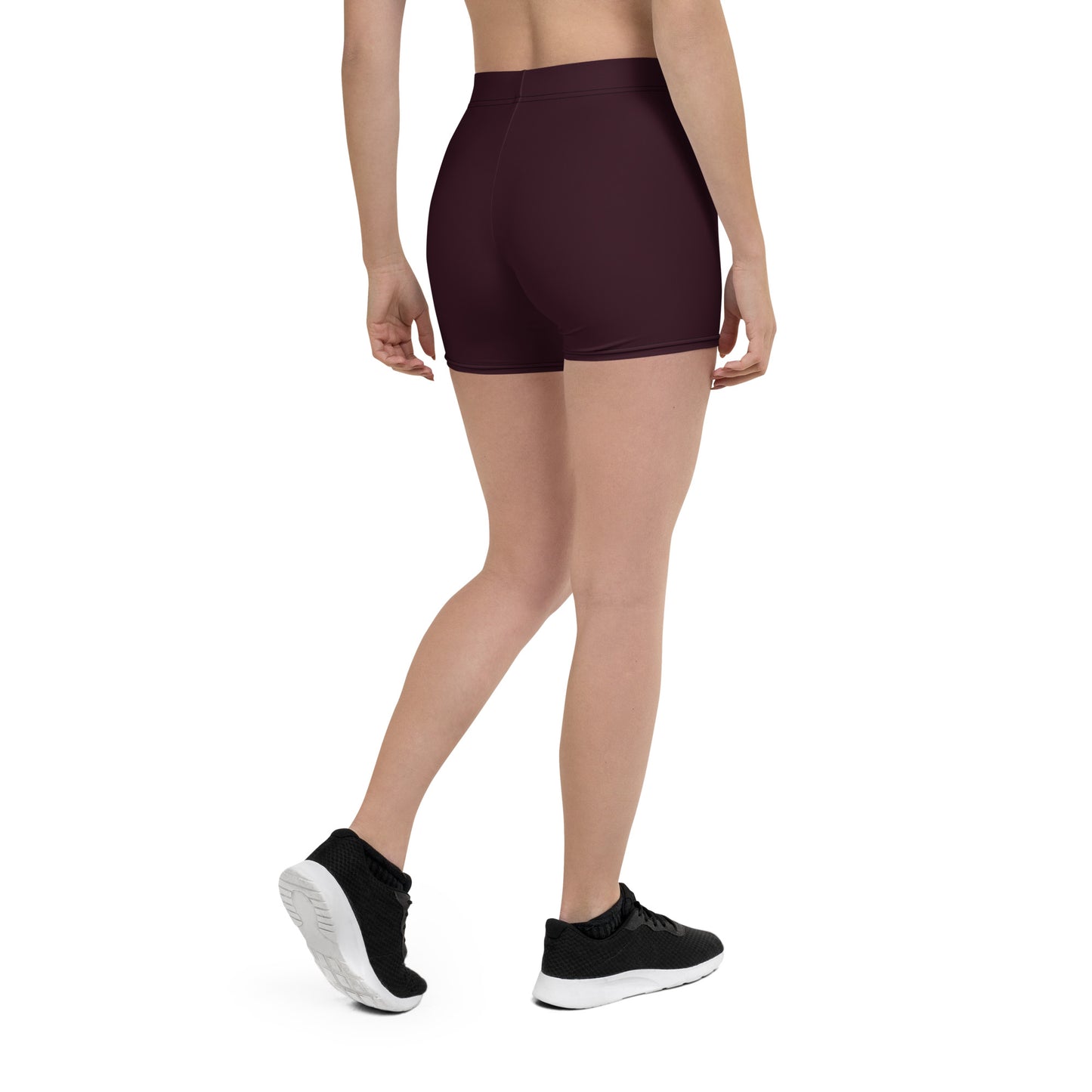 ELEVATED ESSENTIALS, SLIM AND SCULPT SHORTS CABERNET