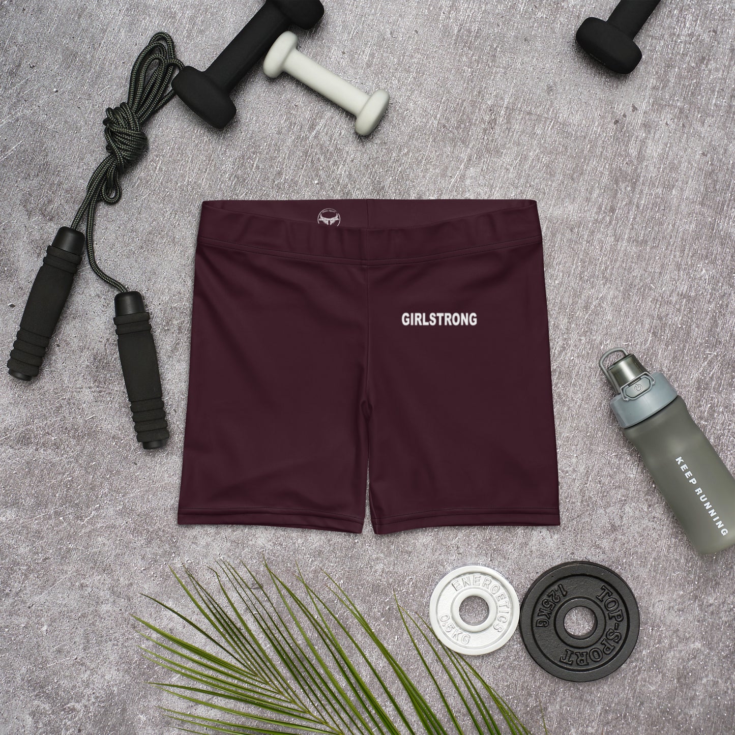 ELEVATED ESSENTIALS, SLIM AND SCULPT SHORTS CABERNET