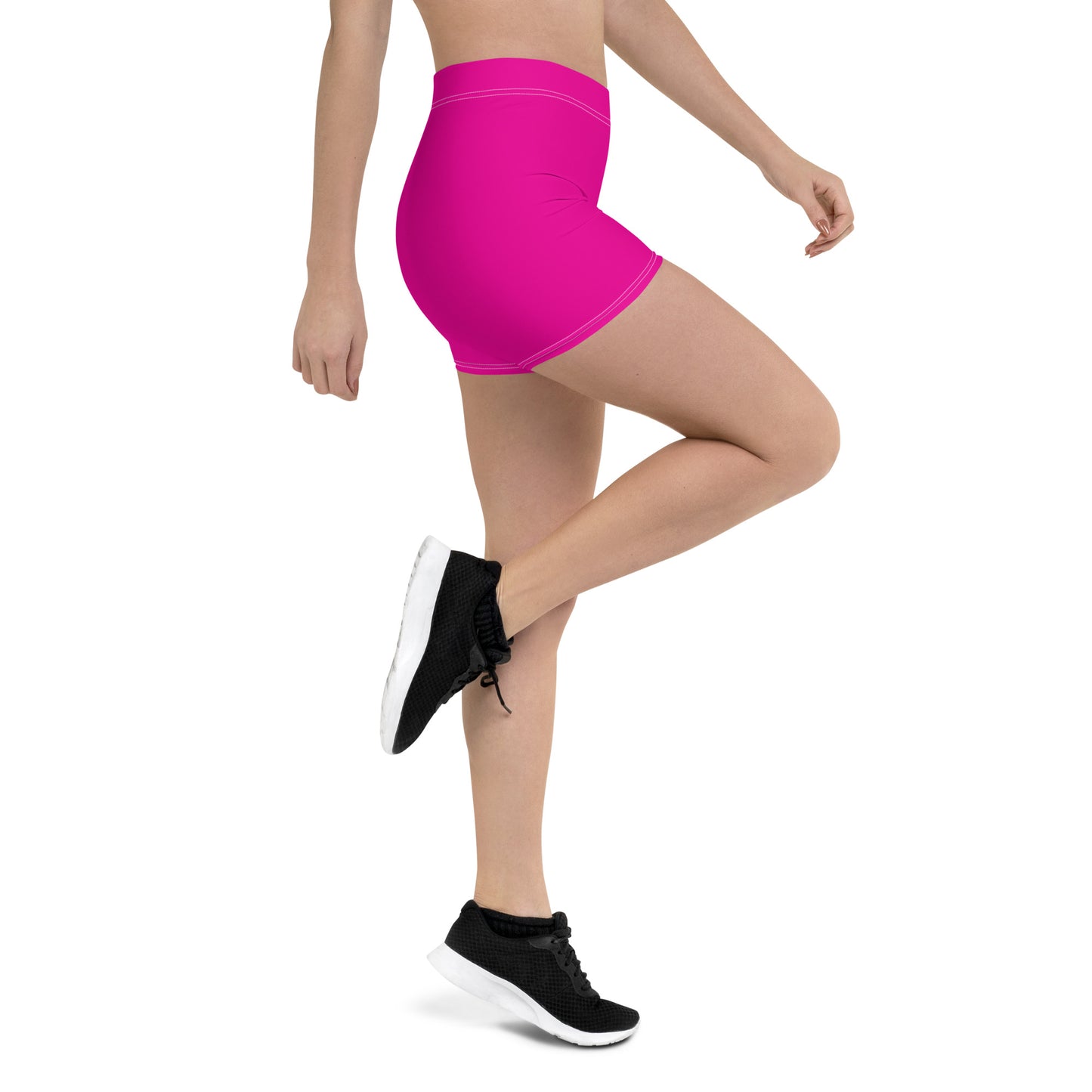 ELEVATED ESSENTIALS, SLIM AND SCULPT SHORTS POWER PINK