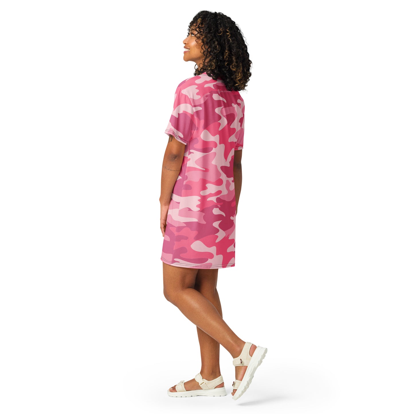 HOT SHOT, T-SHIRT DRESS PINK CAMO