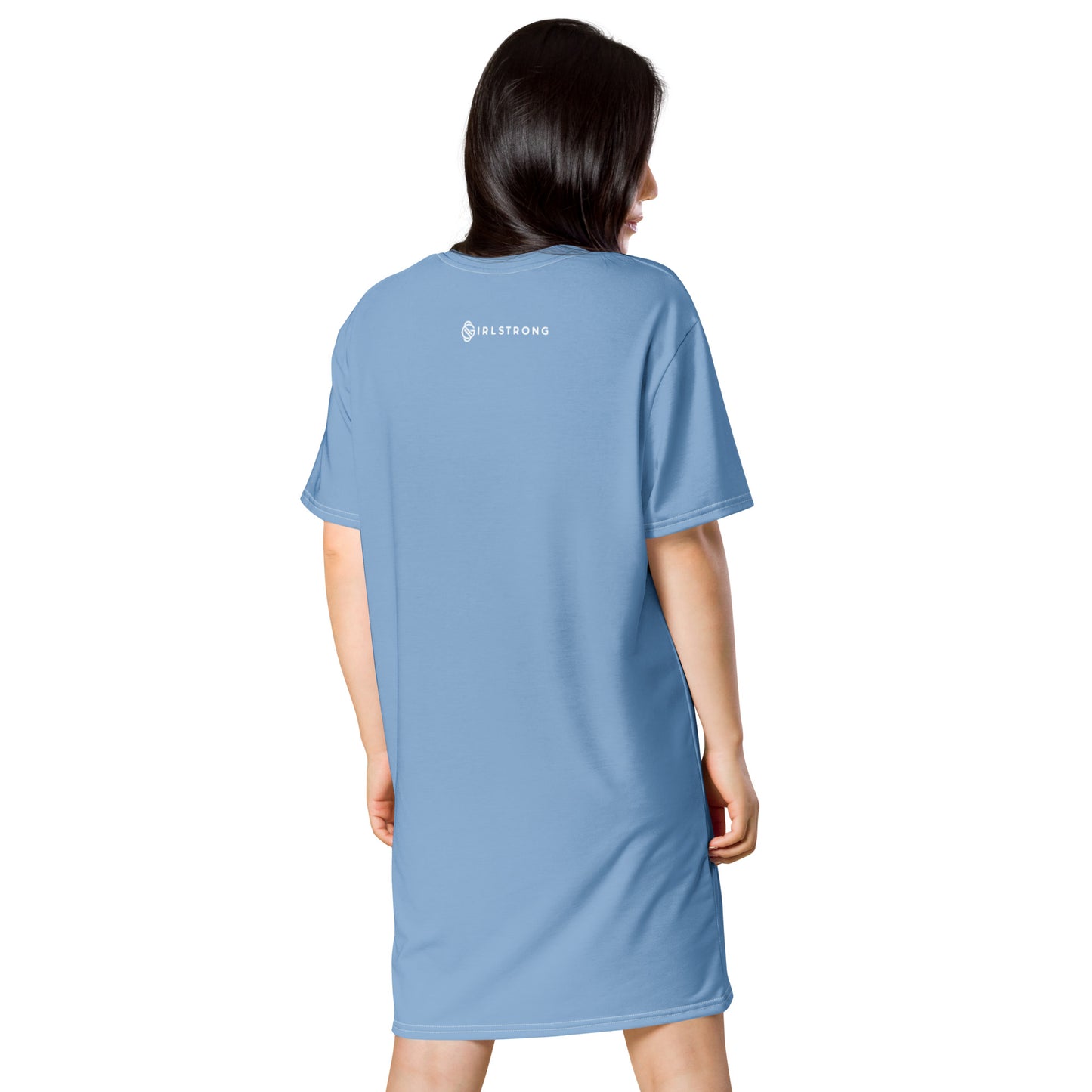 HOT SHOT, T-SHIRT DRESS BABY BLUE GIRLSTRONG