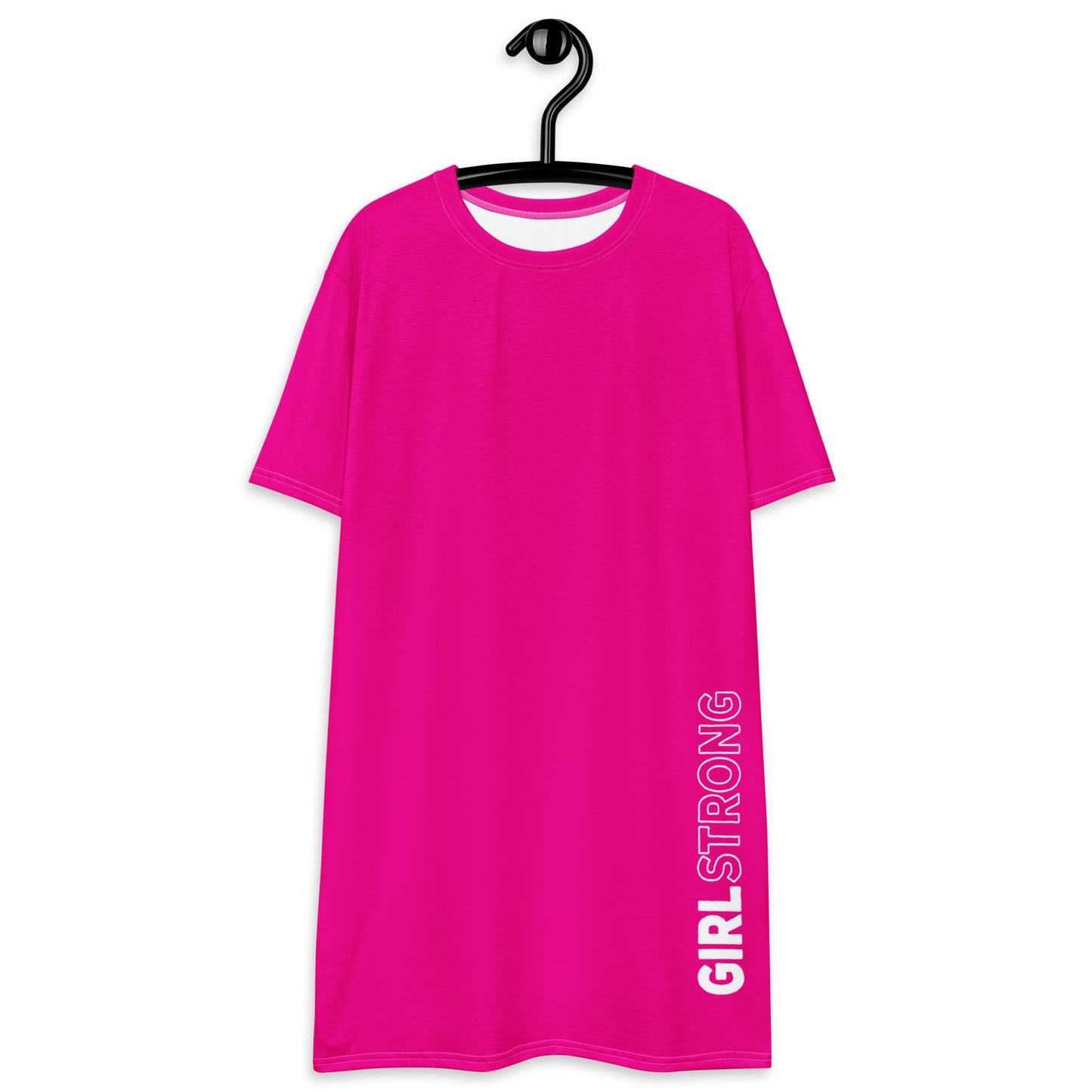 HOT SHOT, T-SHIRT DRESS POWER PINK GIRLSTRONG