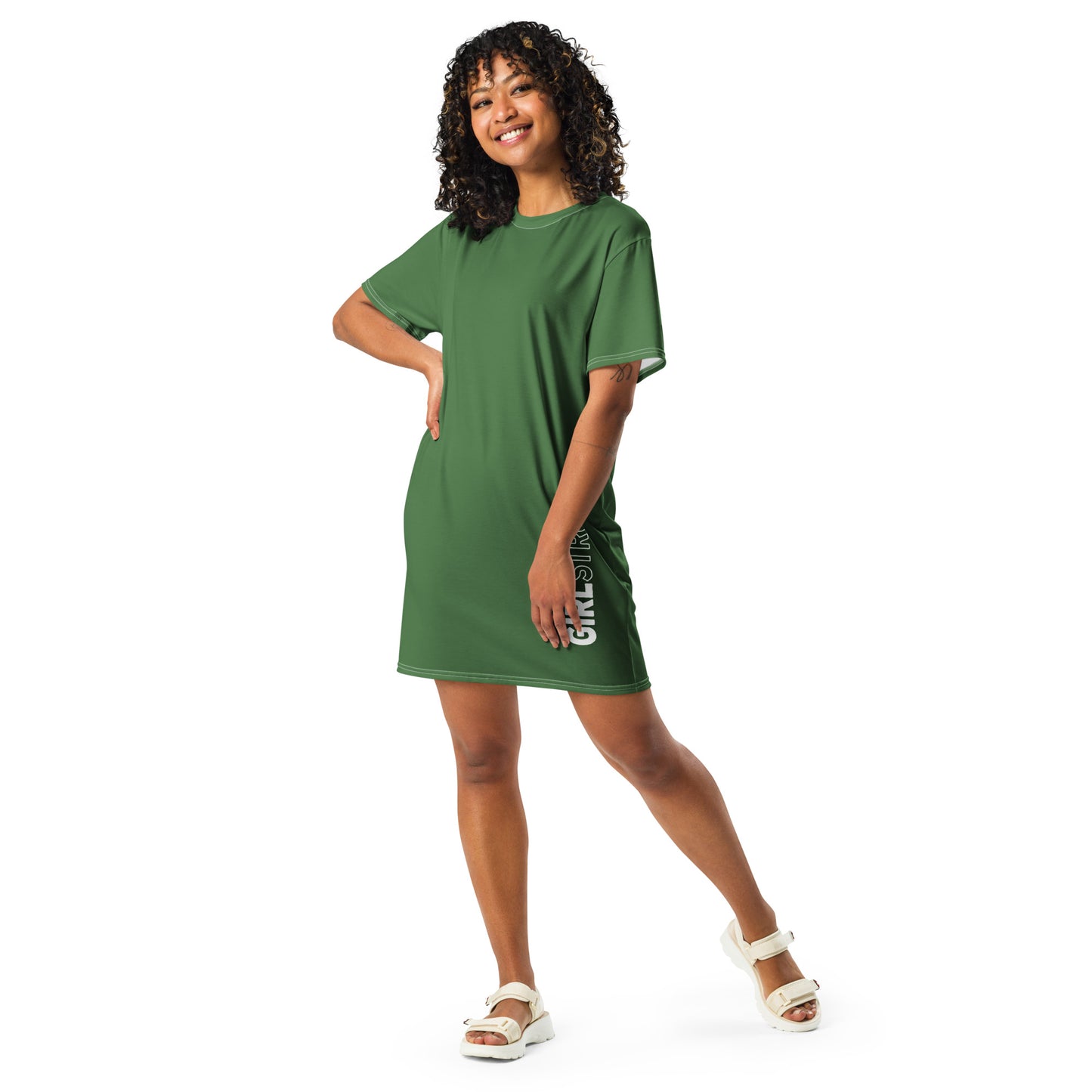 HOT SHOT, T-SHIRT DRESS WATERCRESS GIRLSTRONG