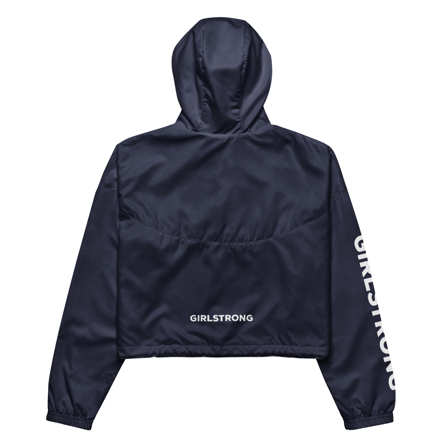 GIRLFRIEND PULLOVER CROP WINDBREAKER NAVY BLUE GIRLSTRONG