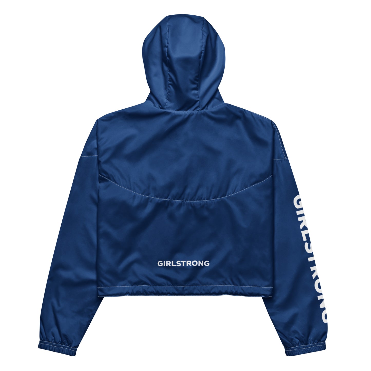 GIRLFRIEND PULLOVER CROP WINDBREAKER COBALT BLUE GIRLSTRONG