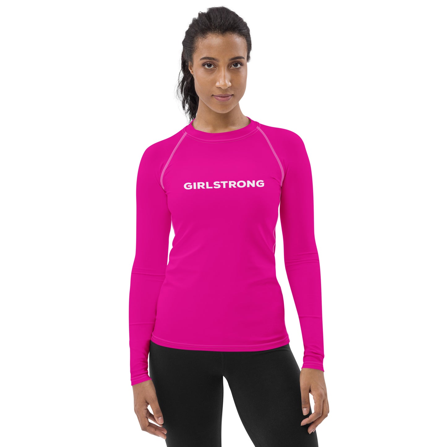 UPF 50 LONG SLEEVES RASH GUARD POWER PINK