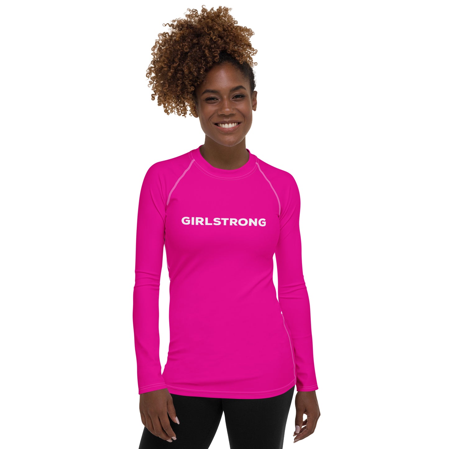 UPF 50 LONG SLEEVES RASH GUARD POWER PINK