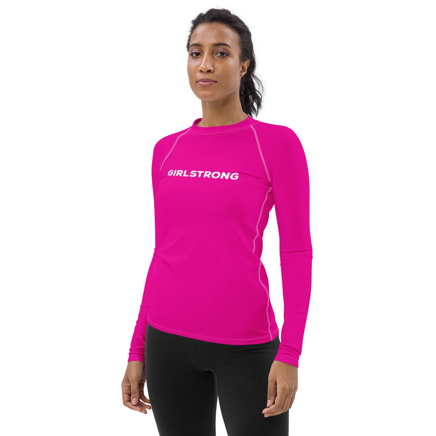 UPF 50 LONG SLEEVES RASH GUARD POWER PINK