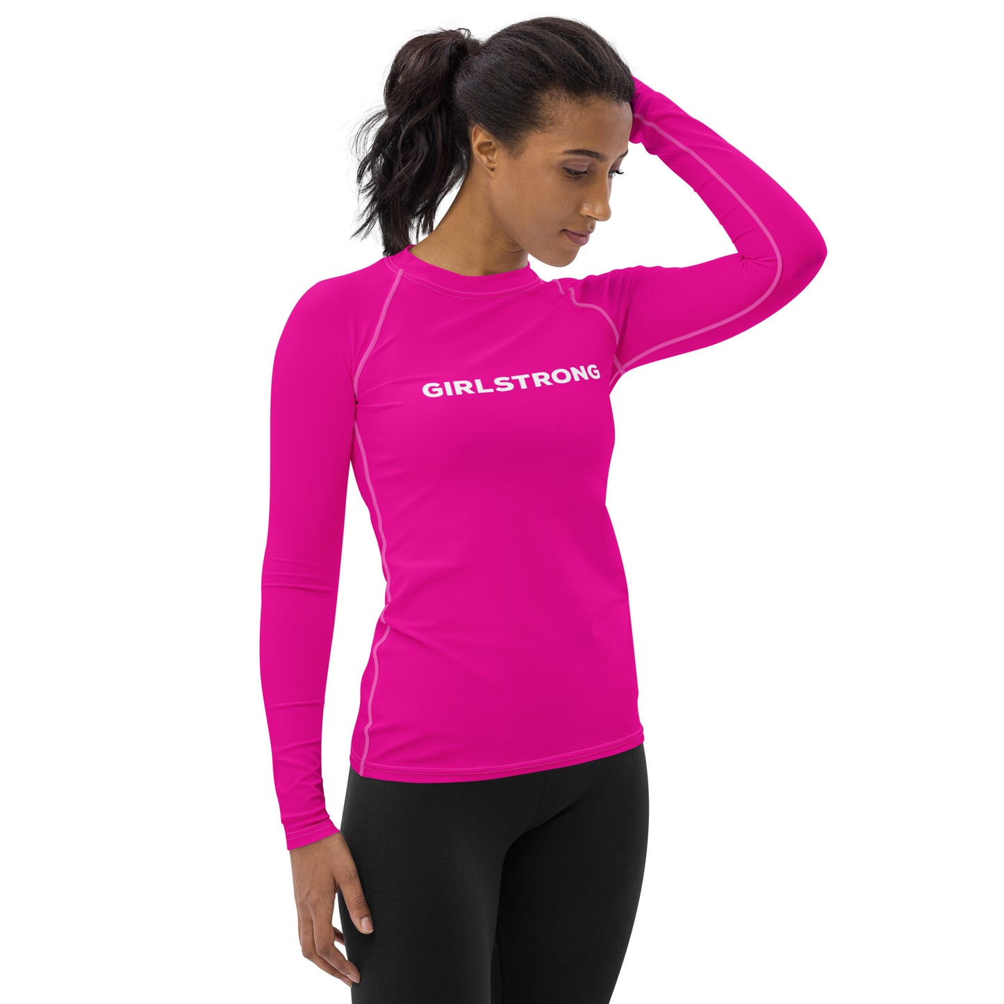 UPF 50 LONG SLEEVES RASH GUARD POWER PINK