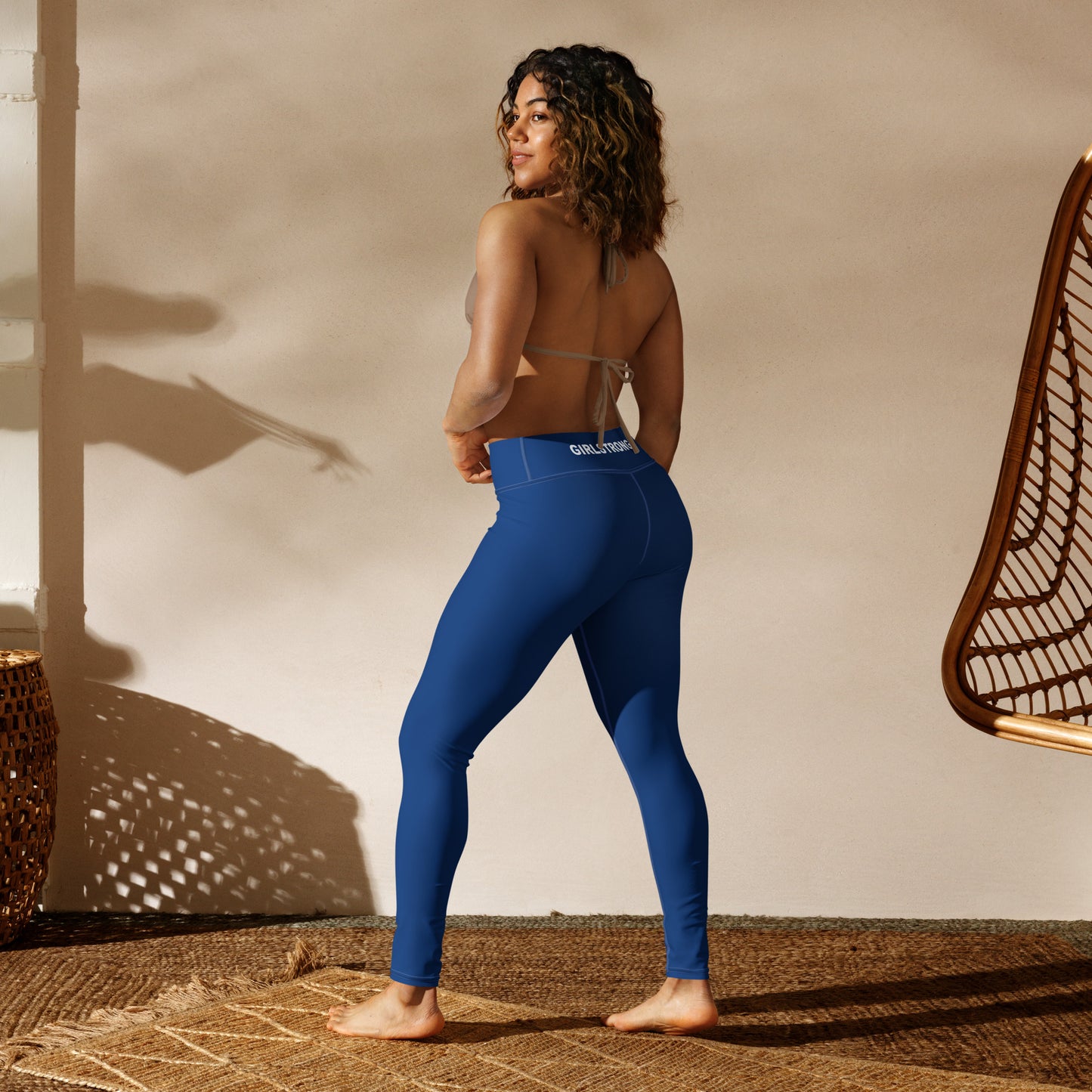 ELEVATED ESSENTIALS, BOOTY BOOSTING HIGH WAISTBAND LEGGING  COBALT BLUE