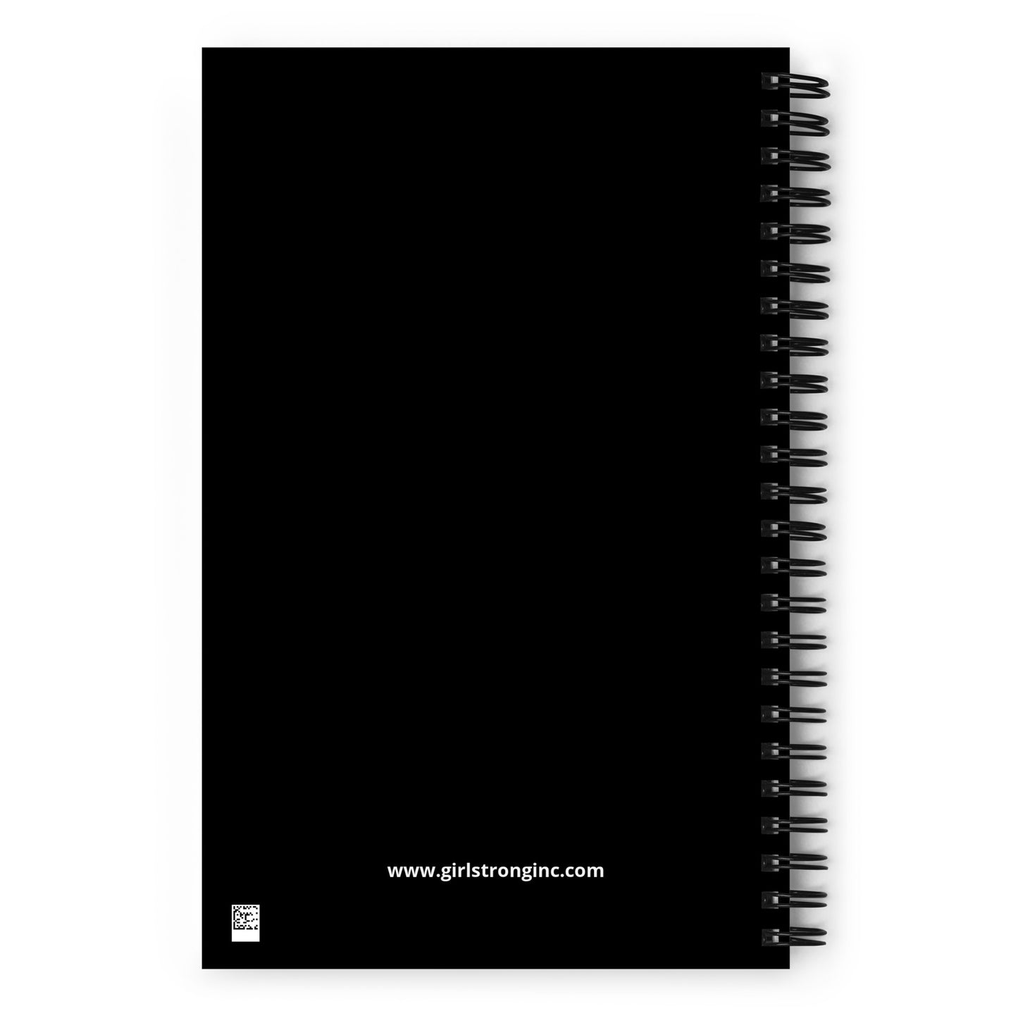 GIRLSTRONG Journal Spiral notebook black cover