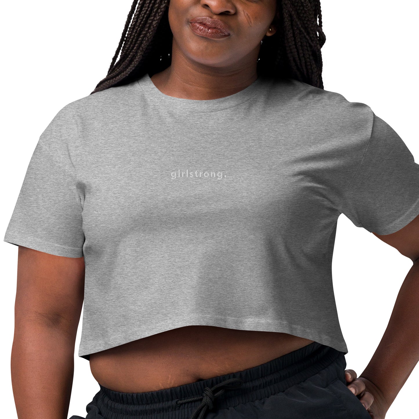 BOYFRIEND CROP TOP TEE GIRLSTRONG