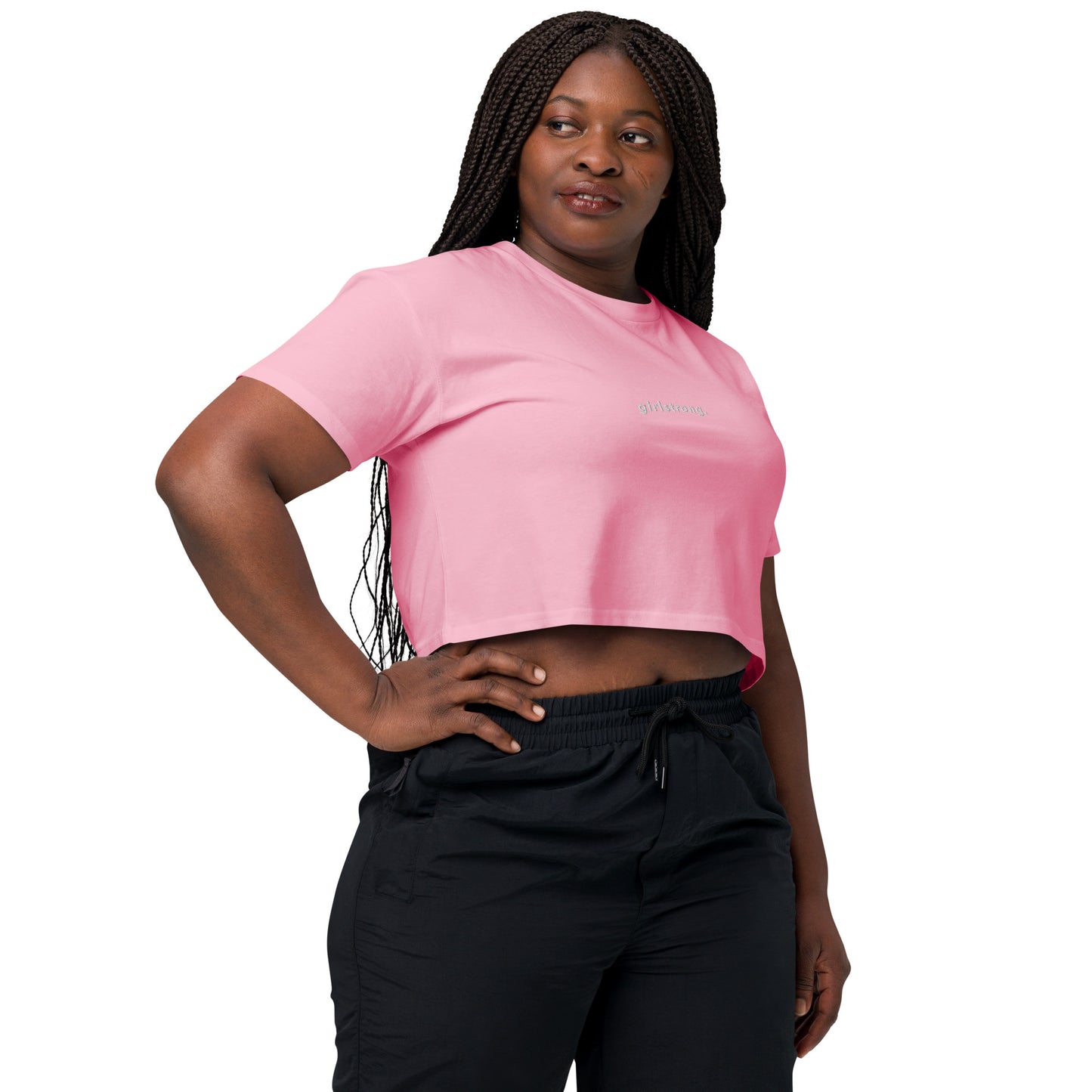 BOYFRIEND CROP TOP TEE GIRLSTRONG