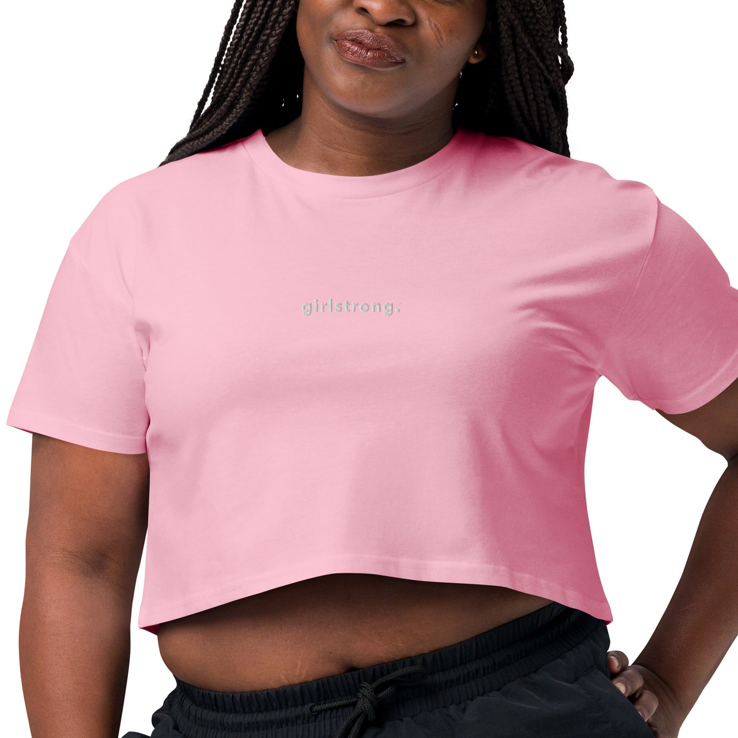 BOYFRIEND CROP TOP TEE GIRLSTRONG