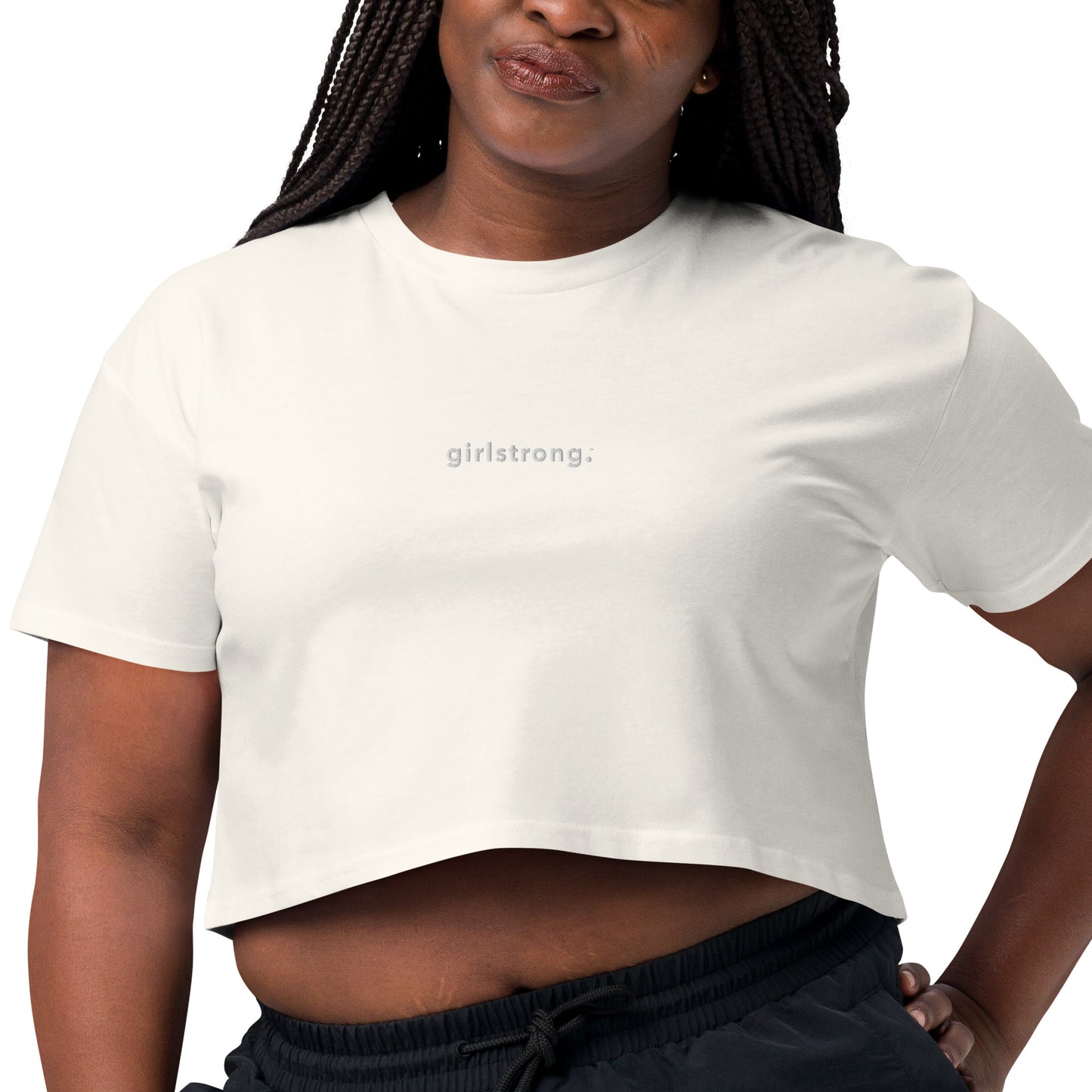 BOYFRIEND CROP TOP TEE GIRLSTRONG