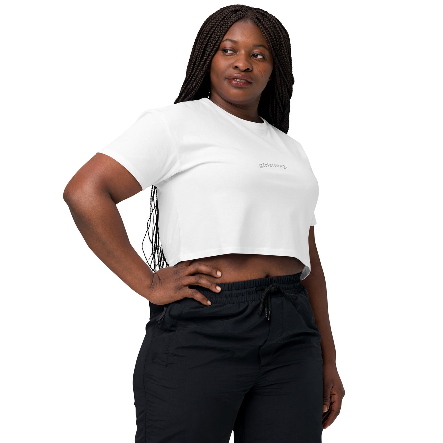 BOYFRIEND CROP TOP TEE GIRLSTRONG