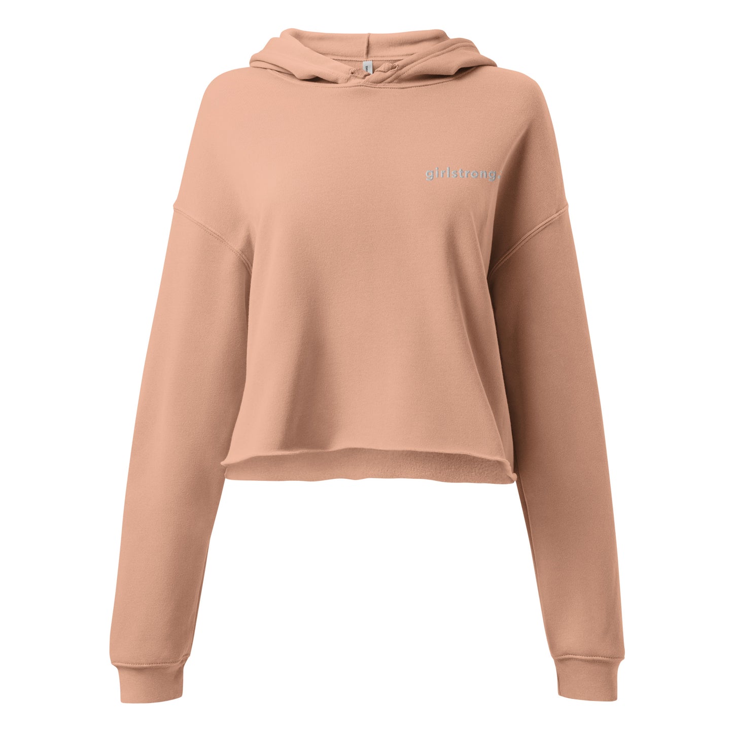 EVERYDAY FLEECE, COZY CHIC CROPPED HOODIE - GIRLSTRONG GEORGIA PEACH