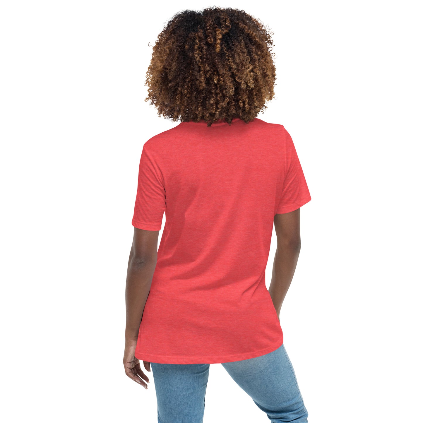 PERFECT FEMME FITTED RELAXED TEE HEATHER RED