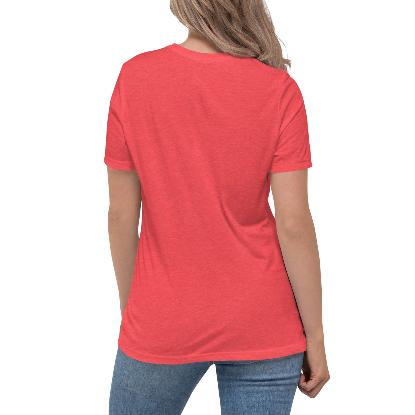 PERFECT FEMME FITTED RELAXED TEE HEATHER RED