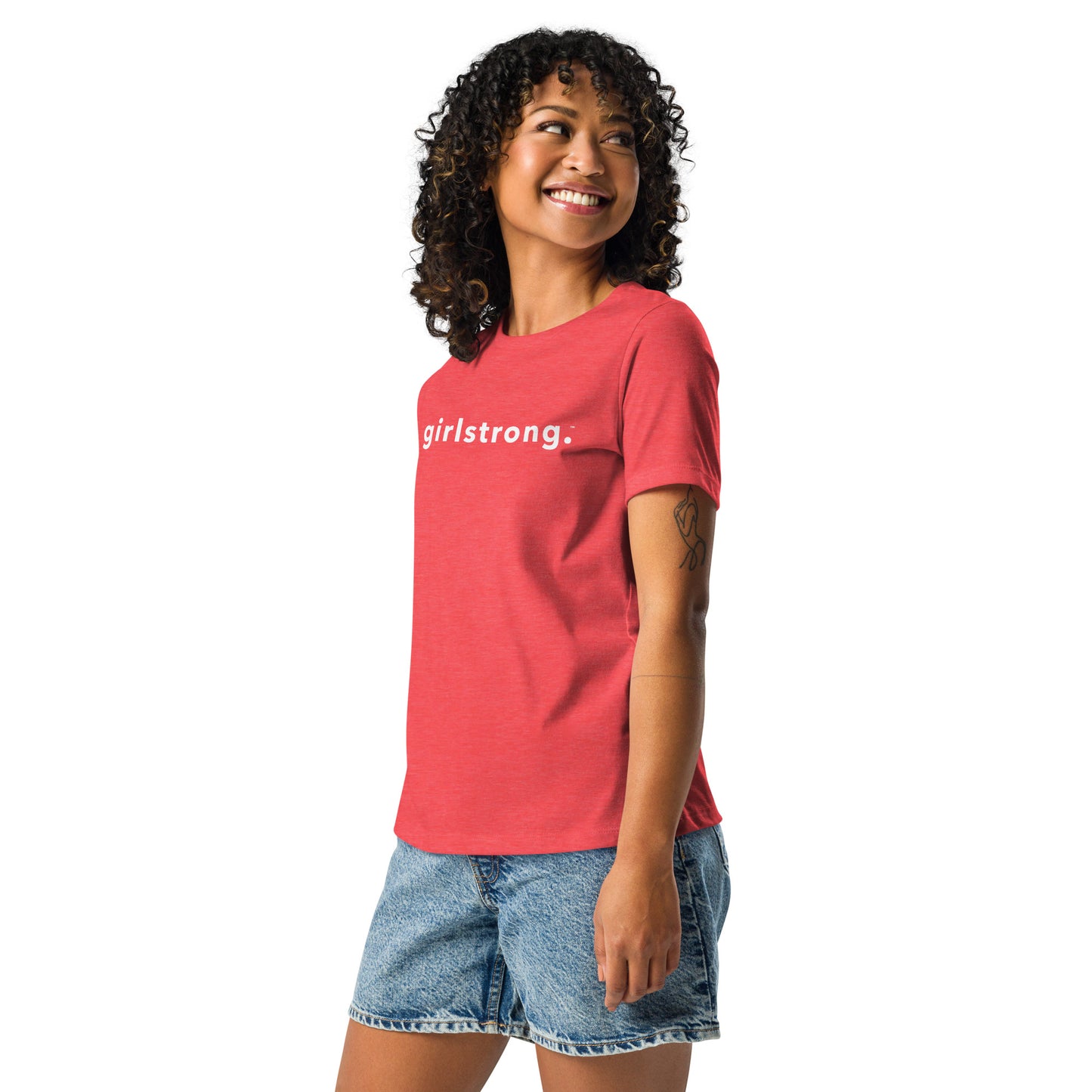 PERFECT FEMME FITTED RELAXED TEE HEATHER RED