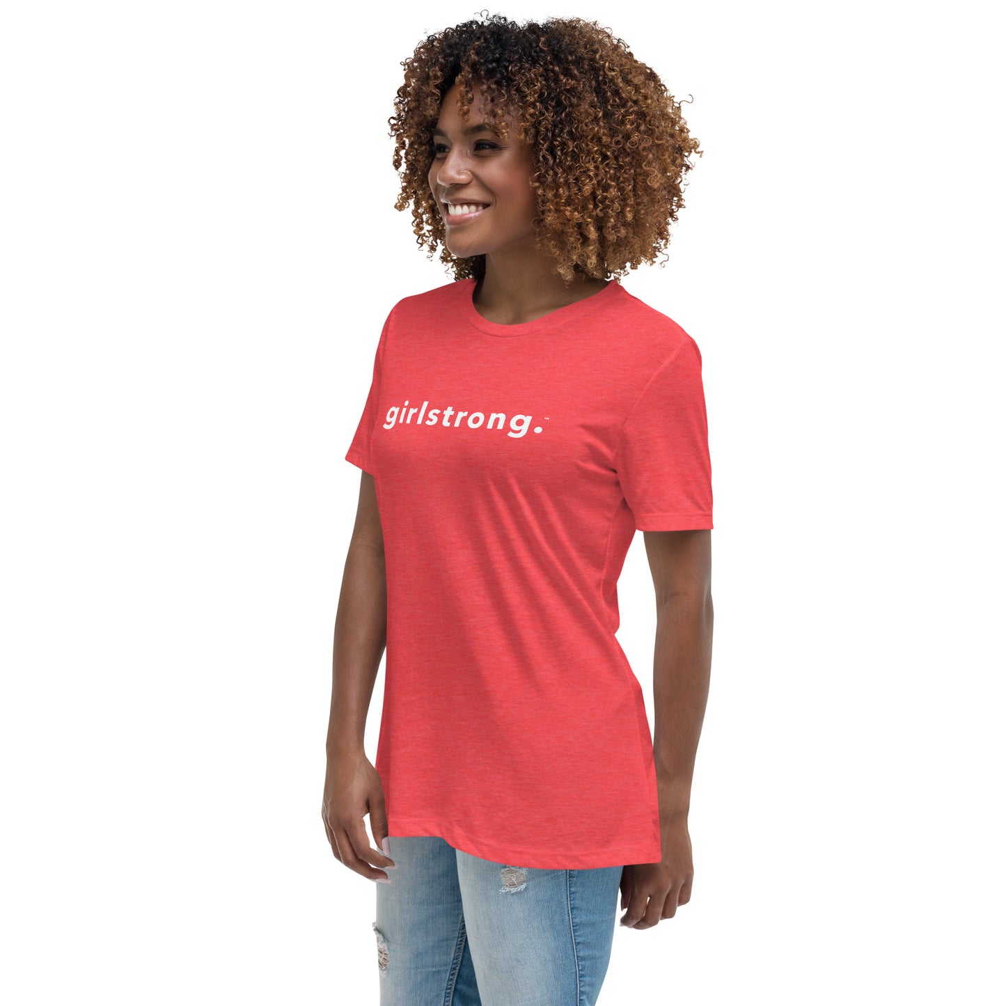 PERFECT FEMME FITTED RELAXED TEE HEATHER RED