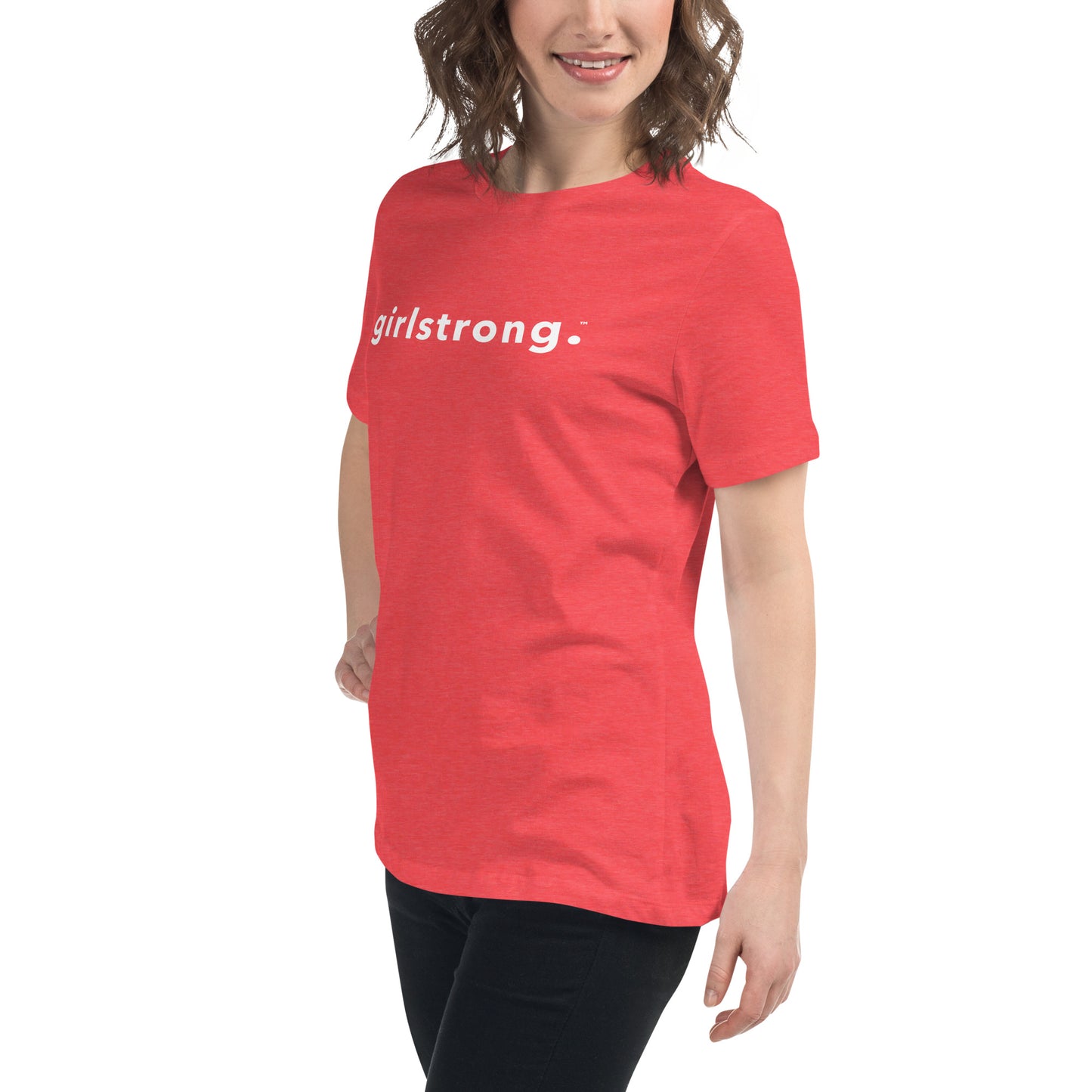 PERFECT FEMME FITTED RELAXED TEE HEATHER RED