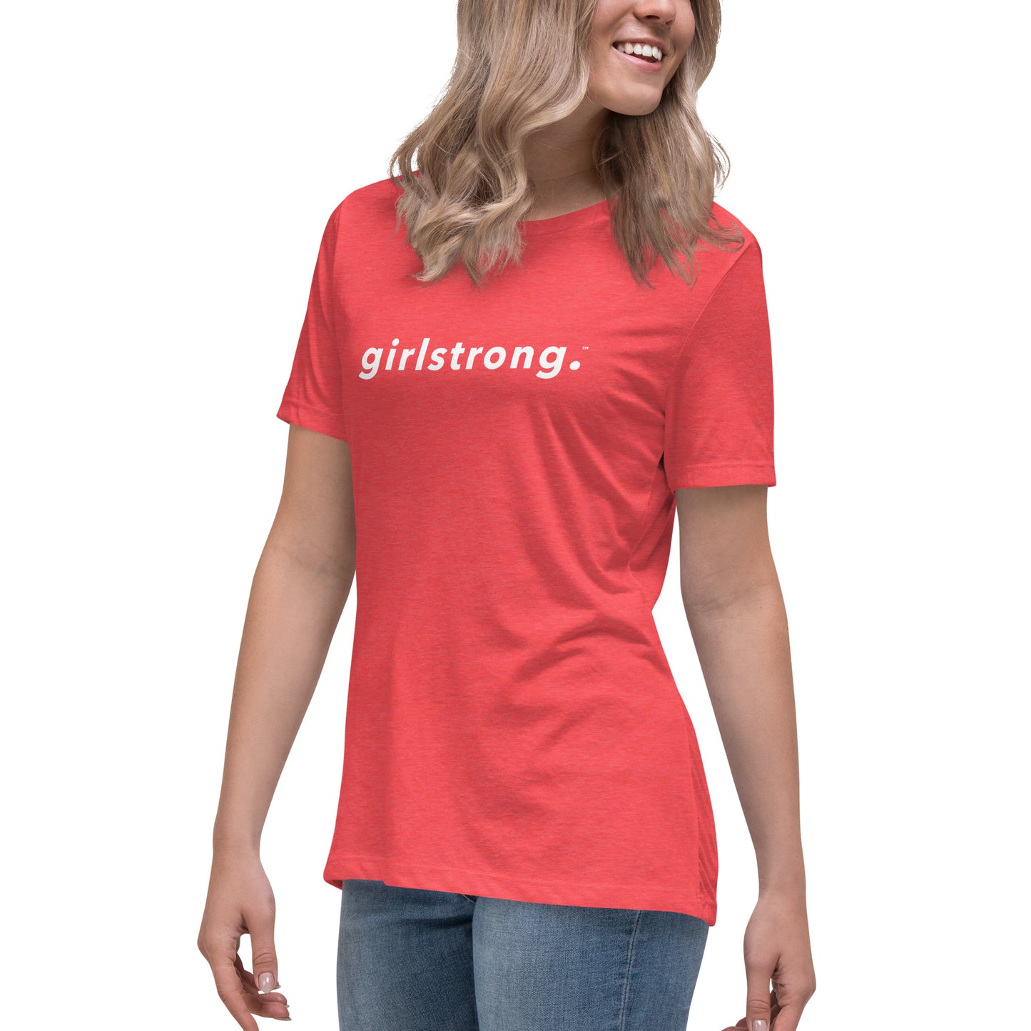 PERFECT FEMME FITTED RELAXED TEE HEATHER RED