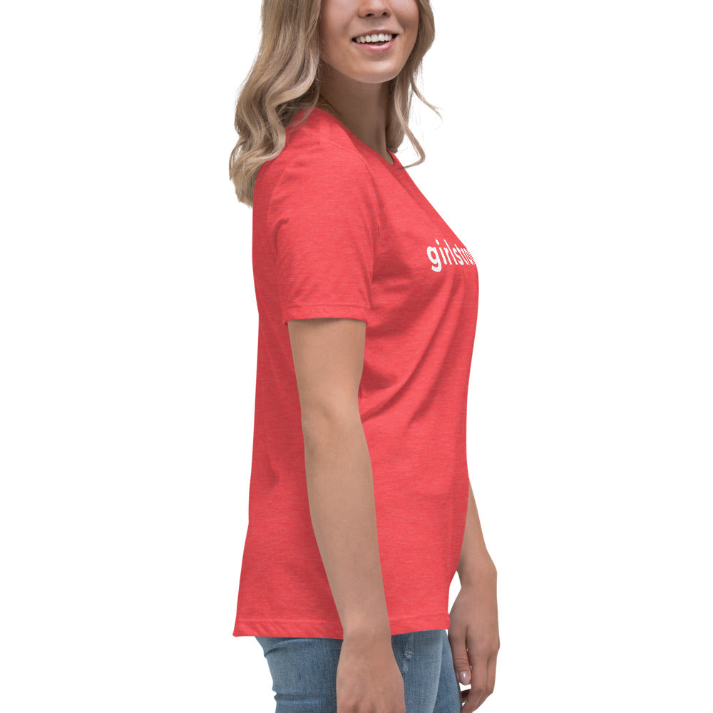 PERFECT FEMME FITTED RELAXED TEE HEATHER RED