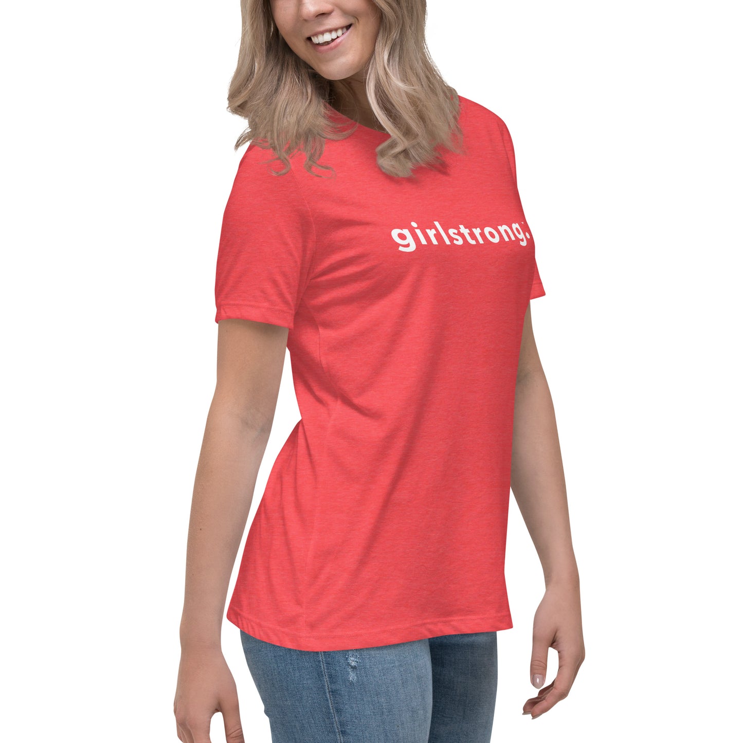 PERFECT FEMME FITTED RELAXED TEE HEATHER RED