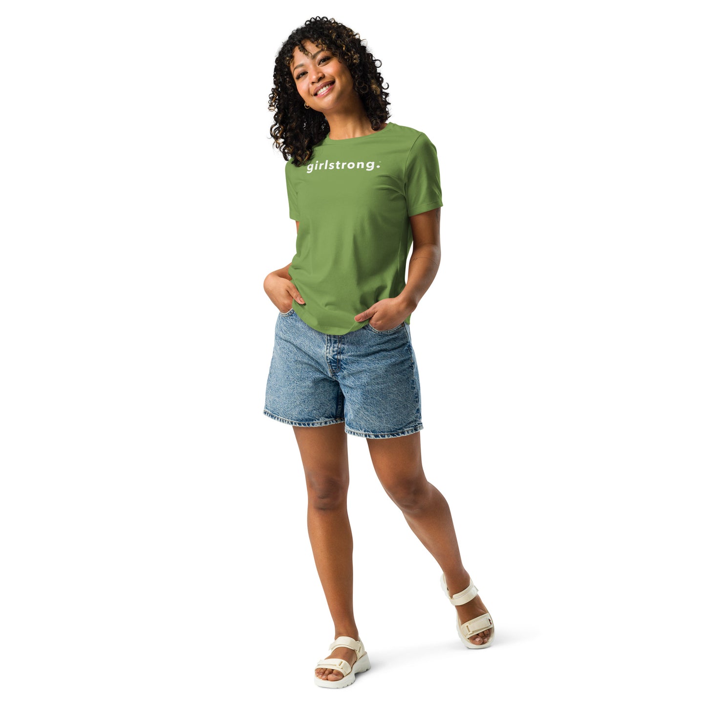 PERFECT FEMME FITTED RELAXED TEE LEAF GREEN