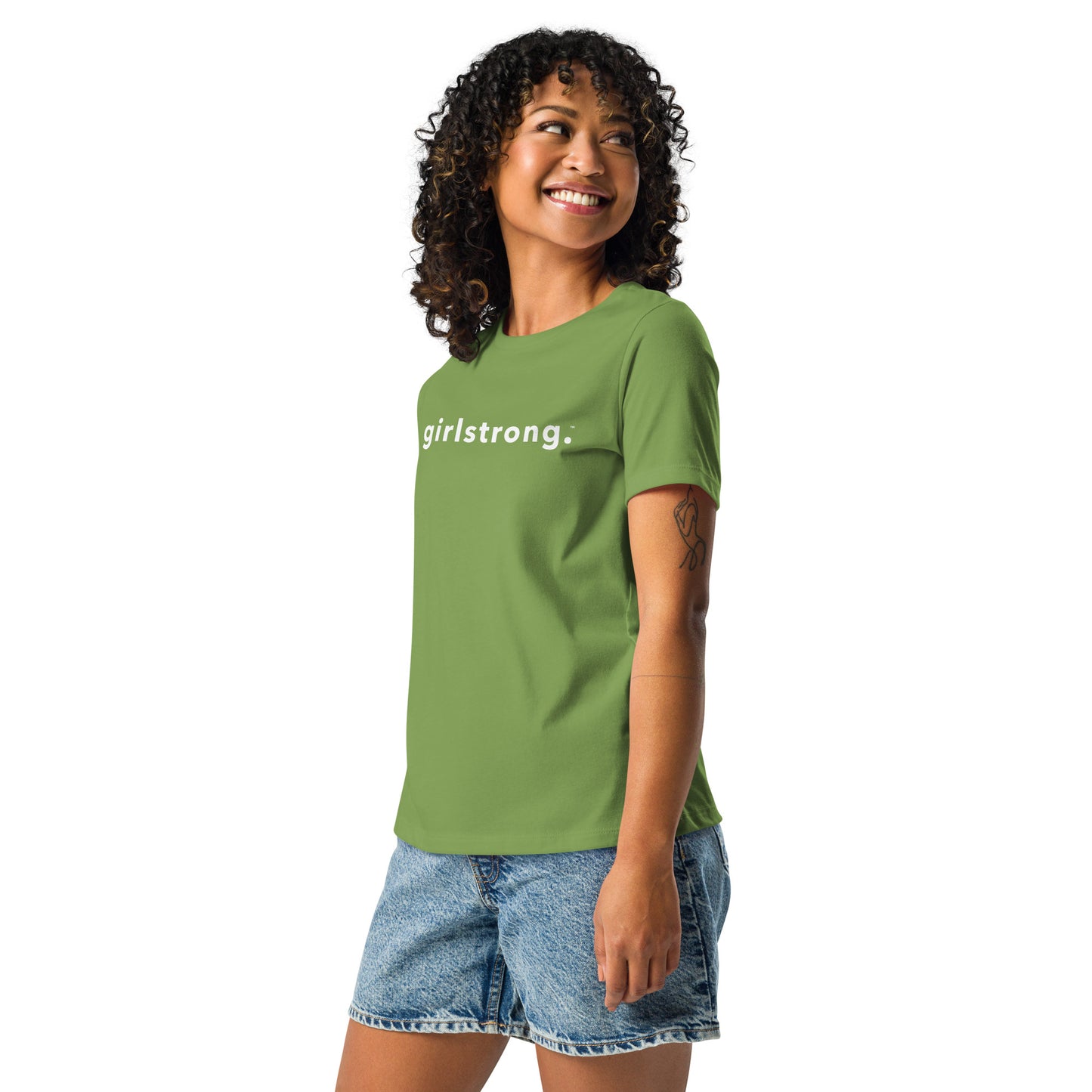 PERFECT FEMME FITTED RELAXED TEE LEAF GREEN