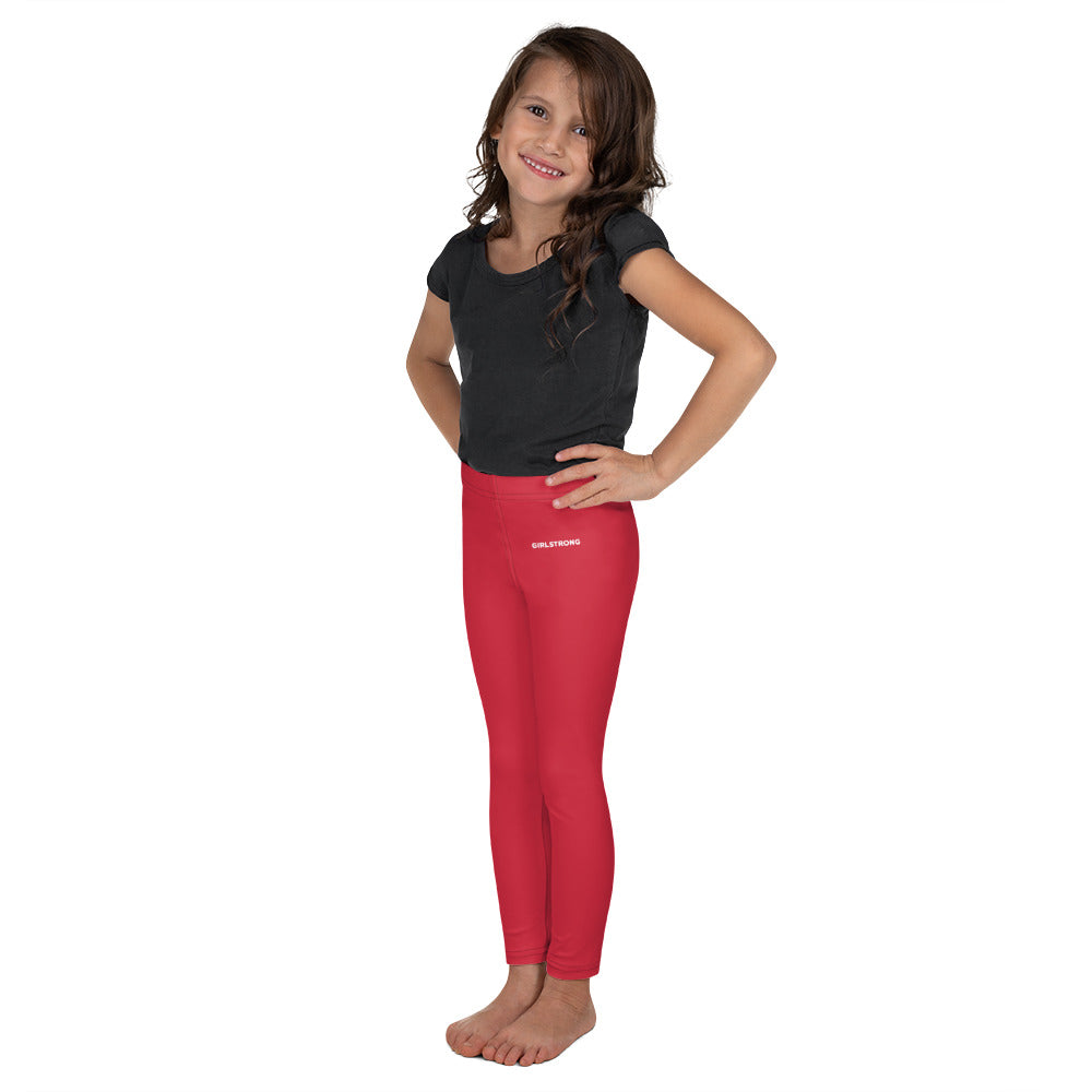 Kids red leggins best sale