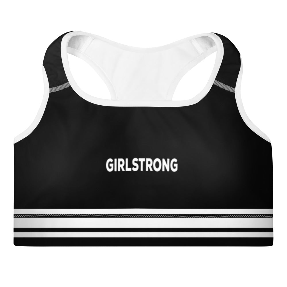 High-Quality Sports Bra with Stripes Print- – GIRLSTRONG  INC