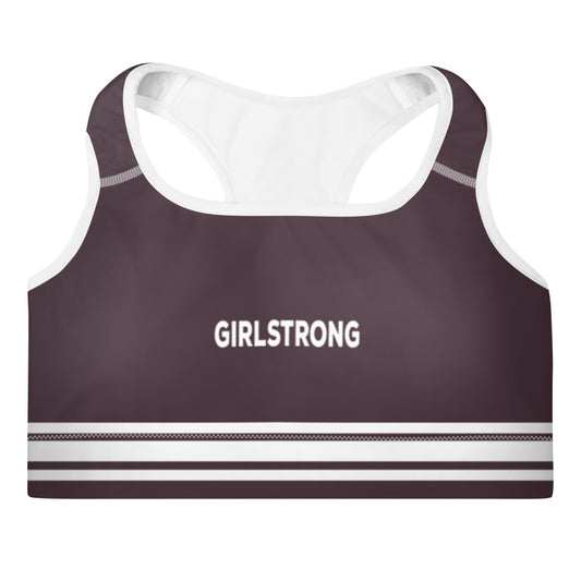 Breathable striped sports bra for women-girlstronginc.com