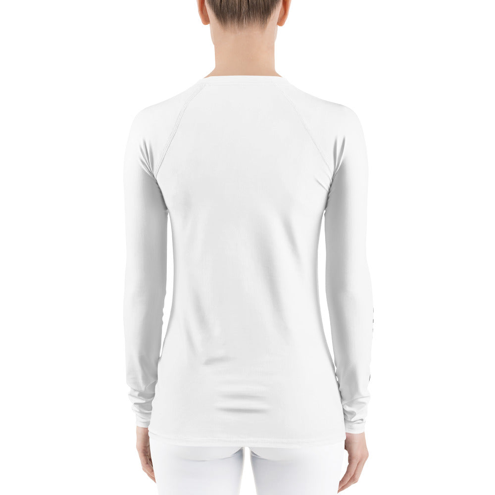 UPF 50 LONG SLEEVES RASH GUARD WHITE