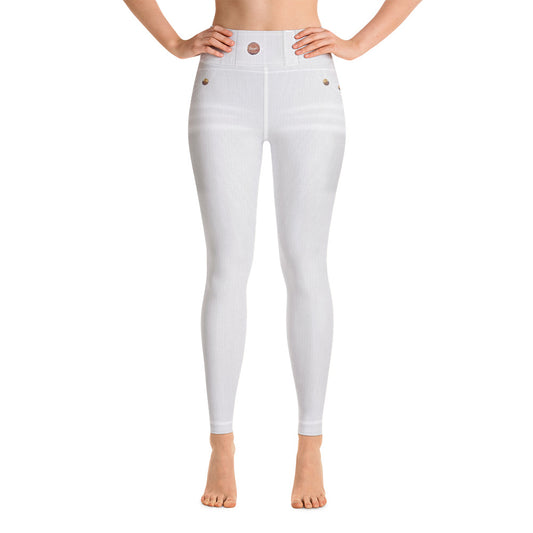 Fashionable high waisted denim leggings for women - Trendy sportswear-girlstronginc.com