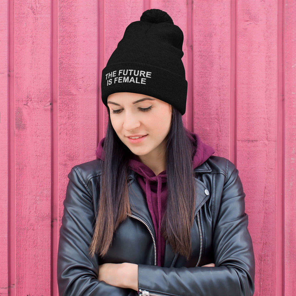 COZY,WARM POM POM BEANIE BLACK