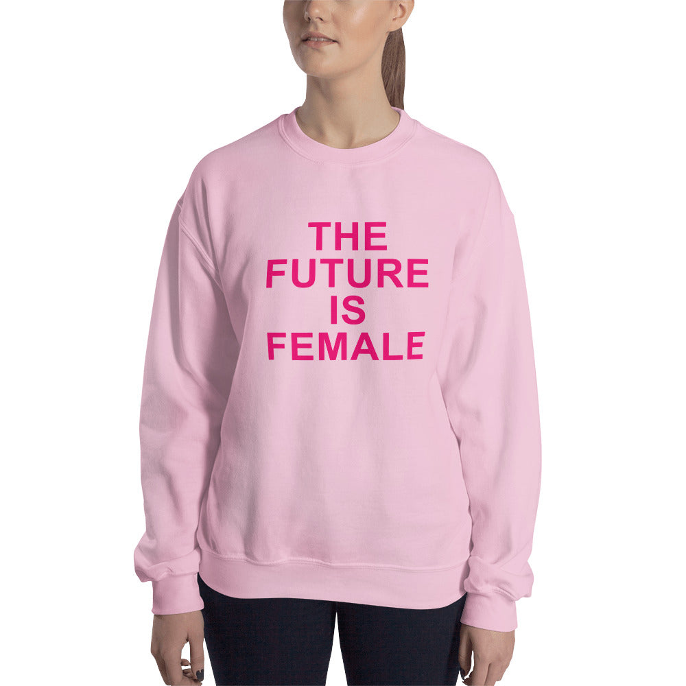 The future discount is female sweatshirt