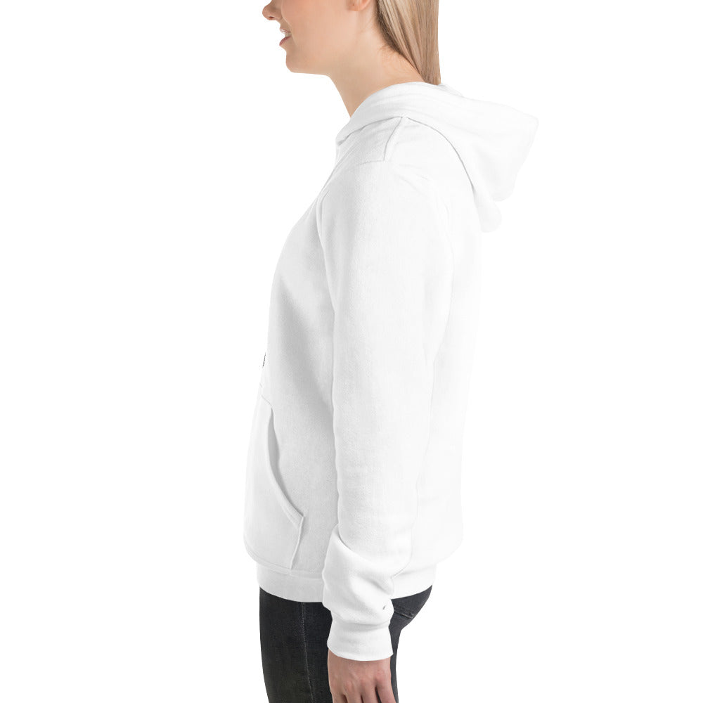 EVERYDAY GIRLSTRONG FLEECE UNISEX HOODIE WHITE - WHO RUNS THE WORLD